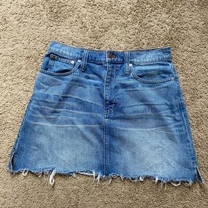 Madewell jean skirt